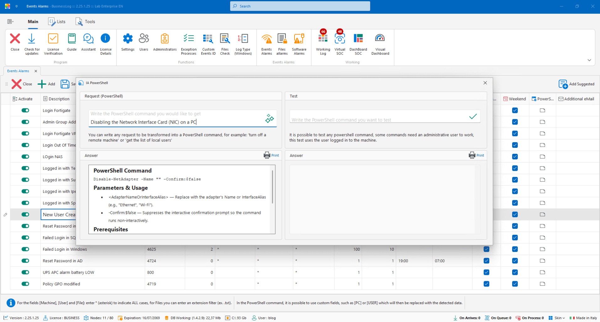 PowerShell Event Monitoring