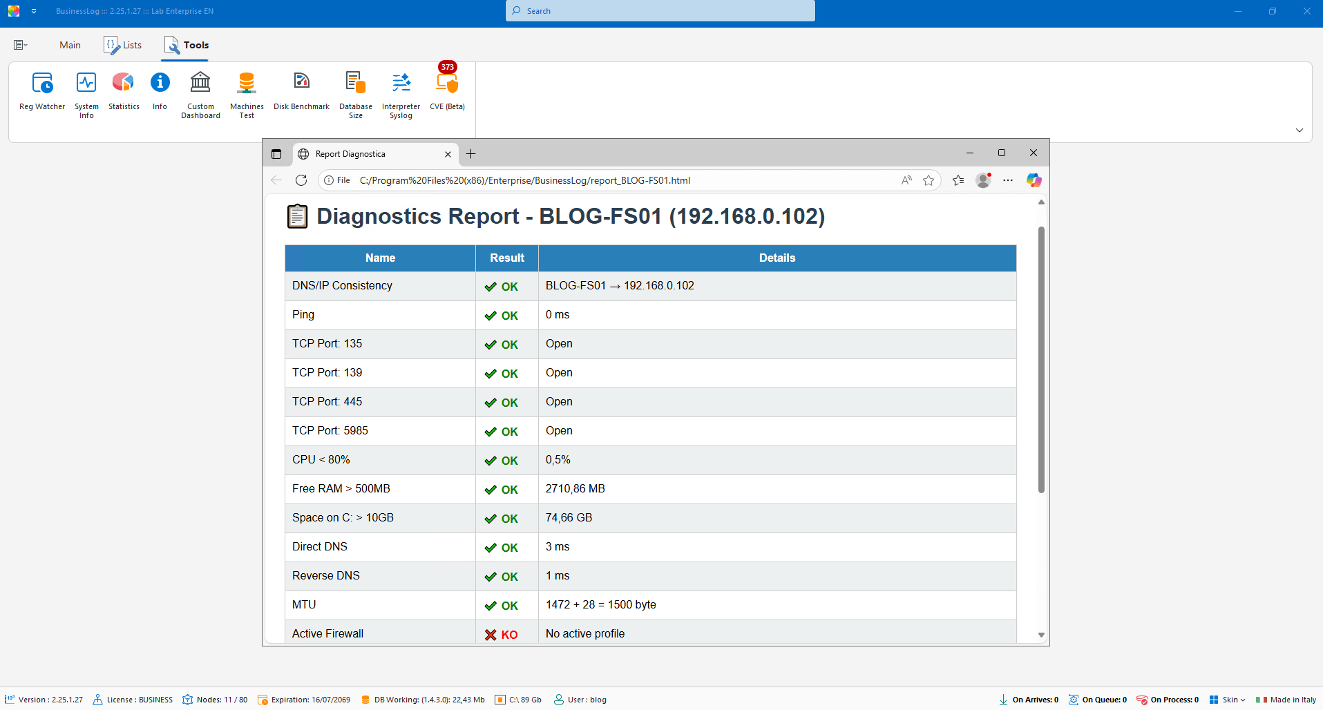 BusinessLOG Server — Enterprise Log Management for GDPR, NIS2 & ISO 27001